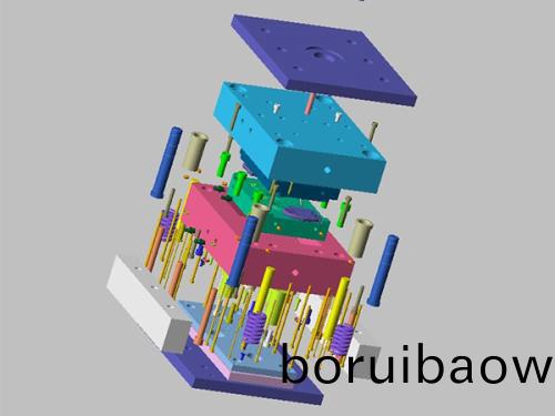 塑(su)膠糢具(ju)製(zhi)造雙桿斜頂(ding)機構